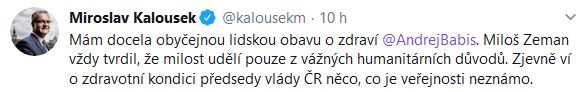Miroslav Kalousek reaguje na slova prezidenta Zemana